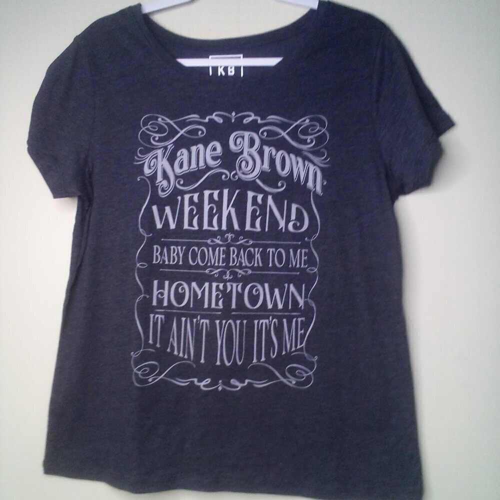 Kane Brown Shirt T-Shirt Women M Short Sleeve Gray